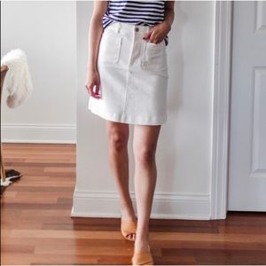 Everlane White Skirt